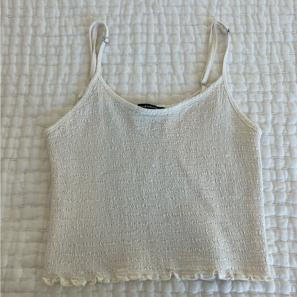 Brandy Melville Smocked Top
